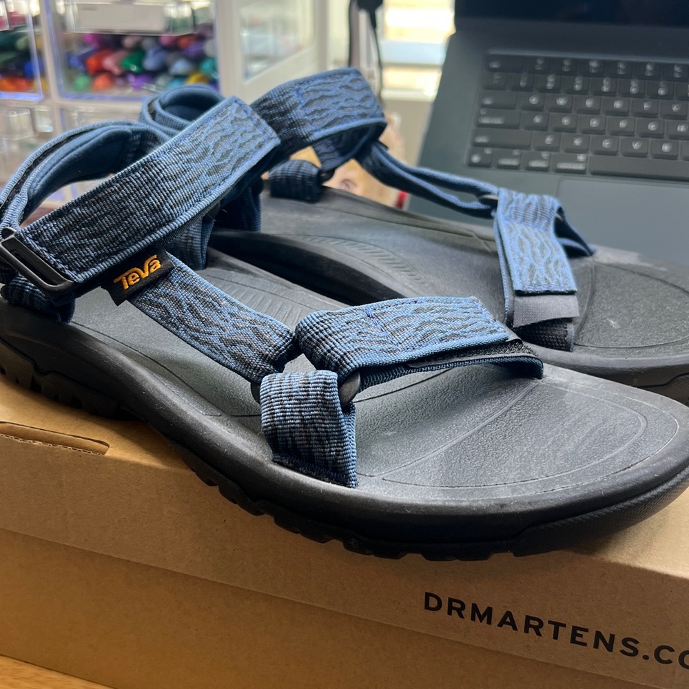 Teva Navy Adjustable Sandals New